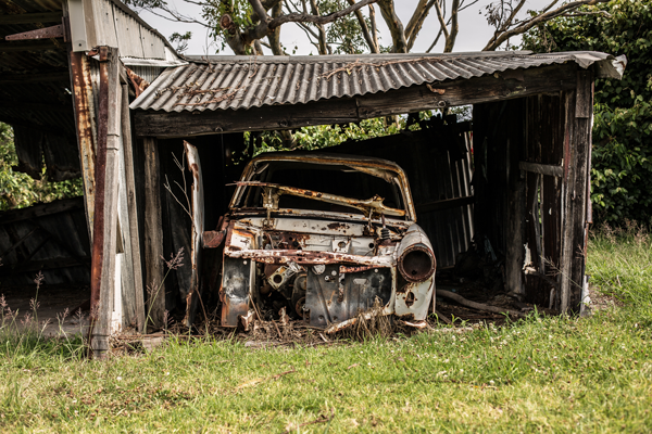 old-car-in-garage-in-newcastle-new-south-wales-australia